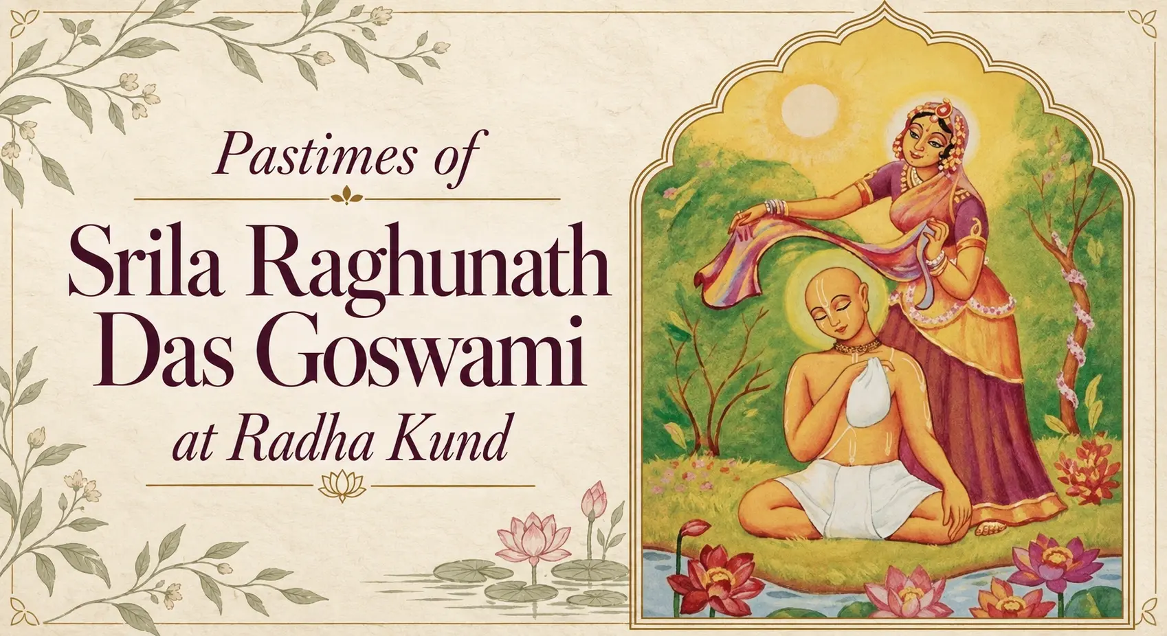 Raghunath Das Goswami Radha Kund Pastimes